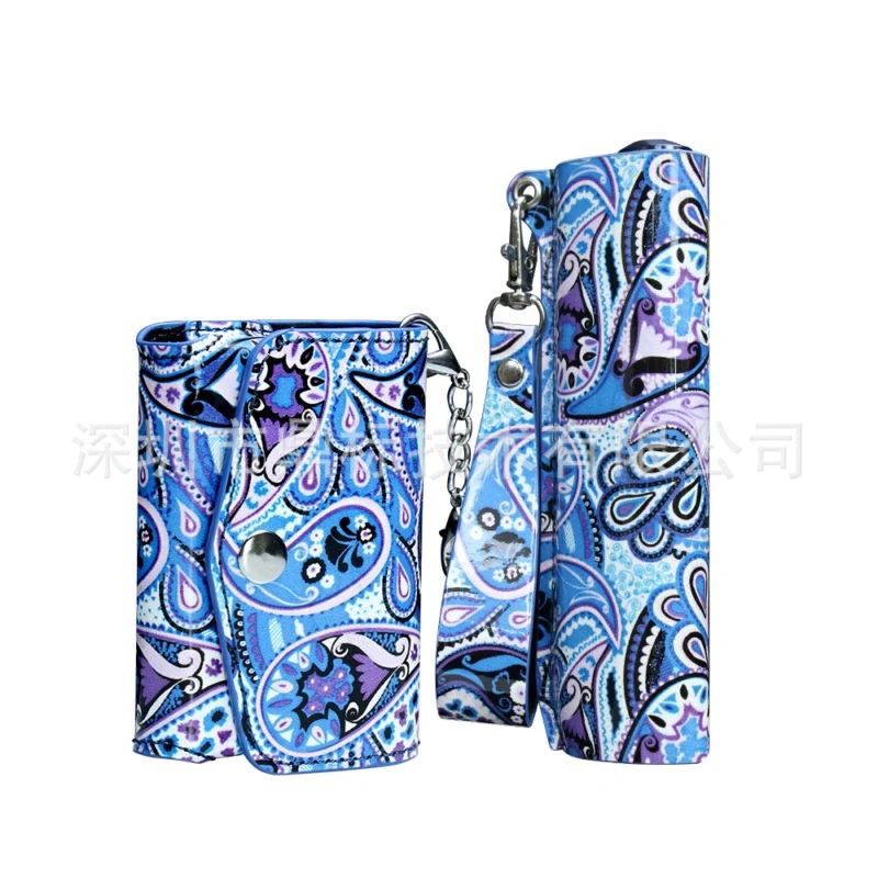 🌺 ILUMA ONE / i ONE 專用：復古變形蟲 (腰果花) 二合一皮質收納套裝 (主機殼 + 專屬煙彈包)