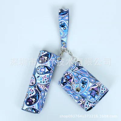 🌺 ILUMA ONE / i ONE 專用：復古變形蟲 (腰果花) 二合一皮質收納套裝 (主機殼 + 專屬煙彈包)