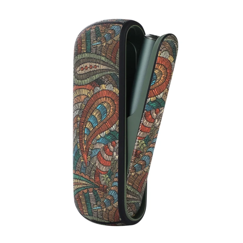 🎨 IQOS ILUMA 專用：藝術貼皮防護軟殼 + 同色系側蓋裝飾套裝 (二合一)