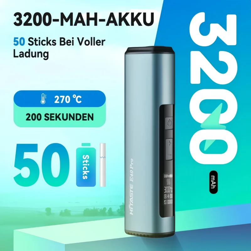 HITASTE E40 Pro 加熱煙主機|TEREA 專用智慧感應加熱|3200mAh 大電量|OLED 螢幕|台灣現貨 711取貨 3 HITASTE E40 Pro 主機